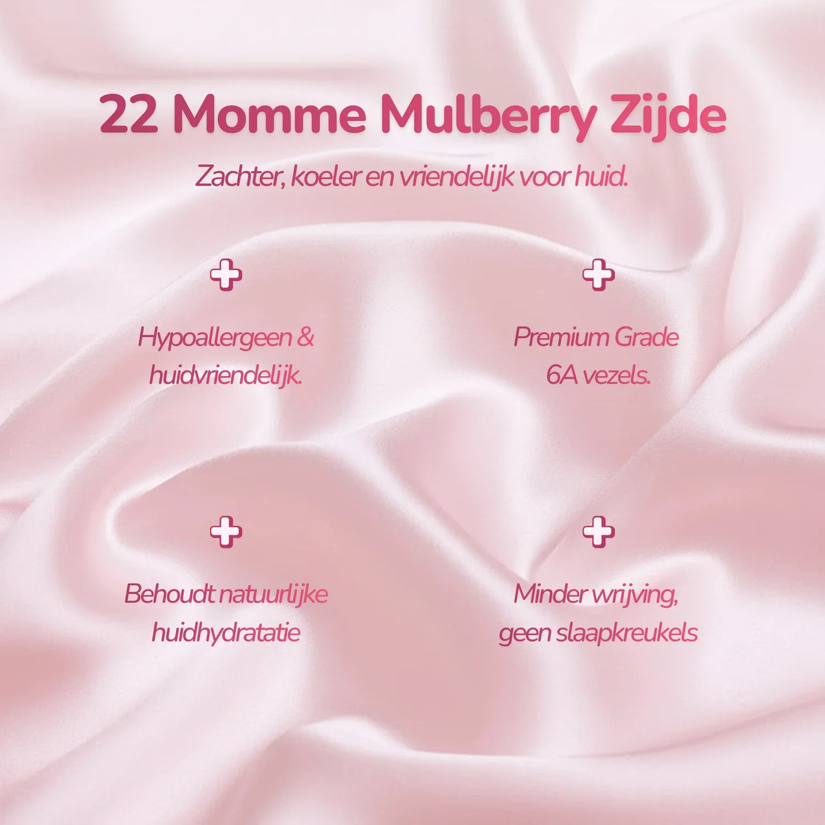 3D Zijden Slaapmasker - Soft Pink