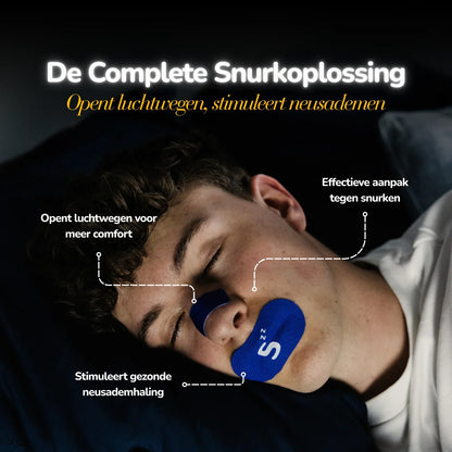 Deep Sleep Duo - Mondtape & Neusstrips - Blauw