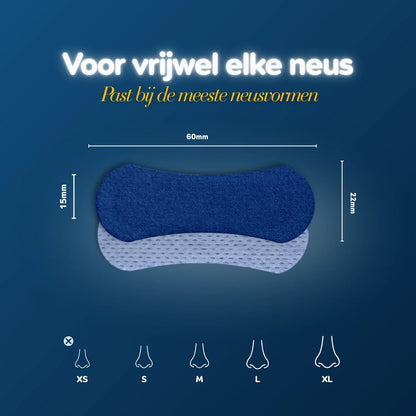 Deep Sleep Duo - Mondtape & Neusstrips - Blauw