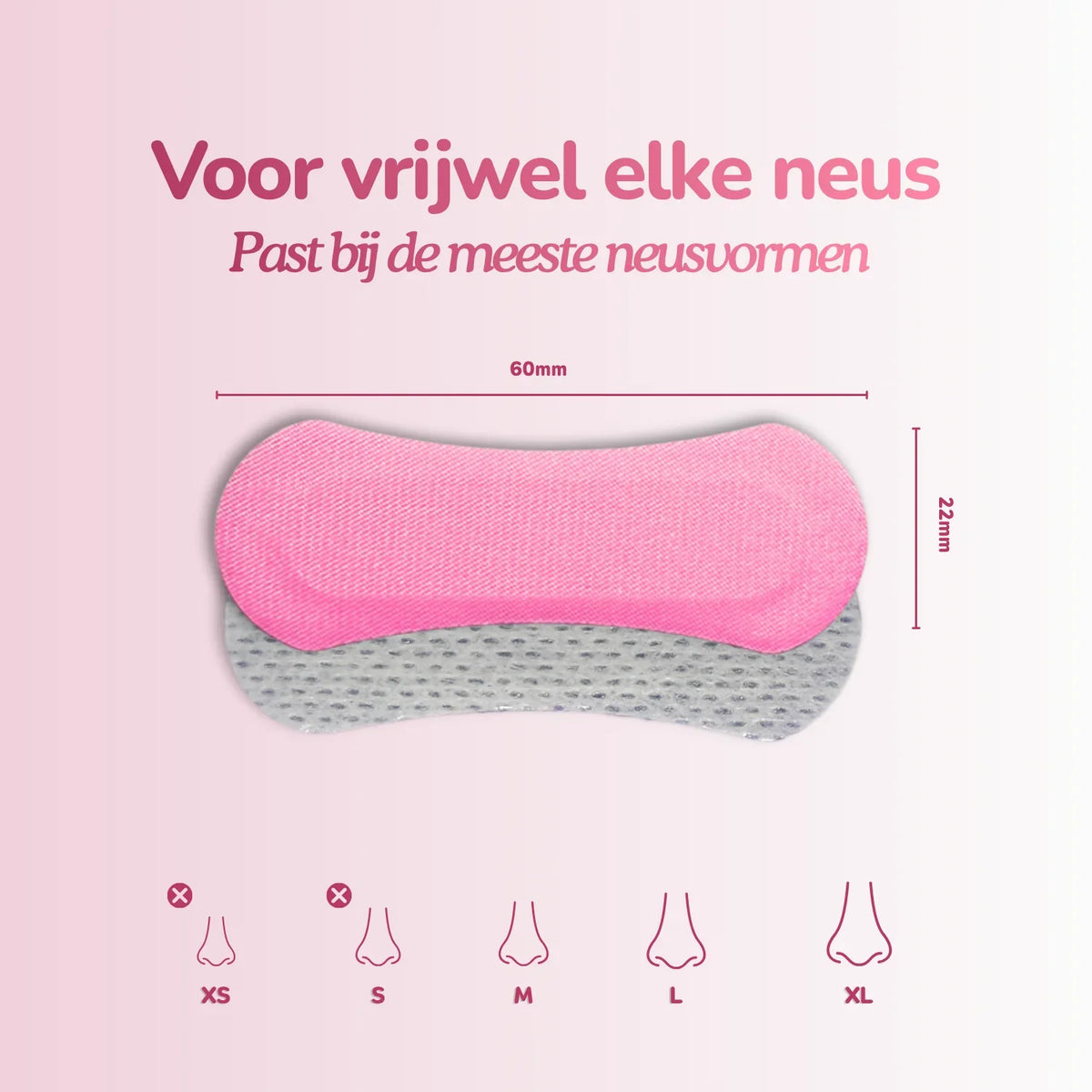 Classic Neusstrips - voor gevoelige huid | Roze