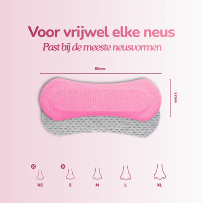 Classic Neusstrips - voor gevoelige huid | Roze