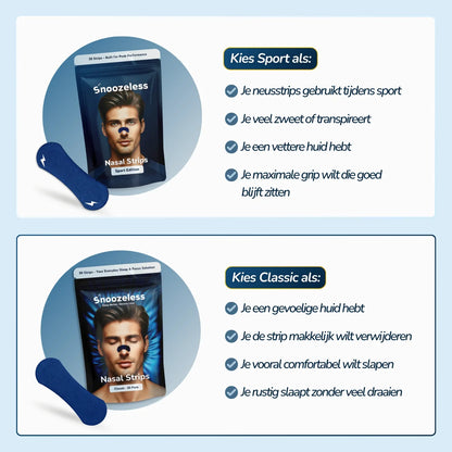 Classic Neusstrips - voor slaap | Blauw